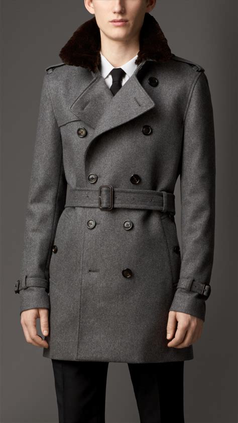 burberry long trench coat on the inside men|Burberry cashmere trench coat men's.